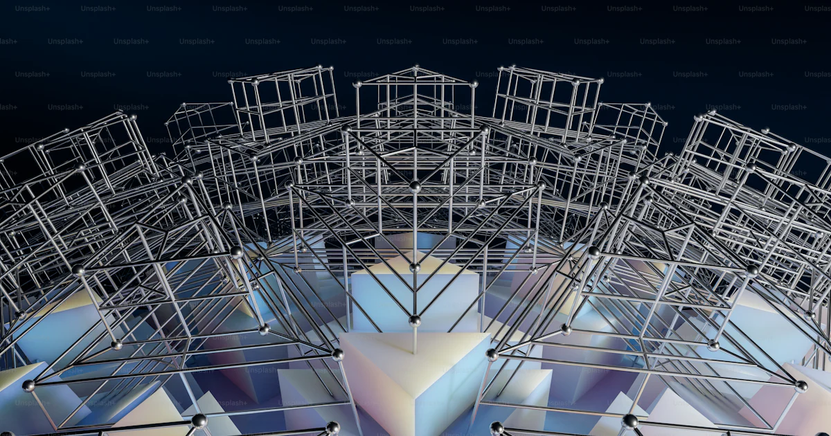 Structurally Complex Image Example A computer generated image of a complex structure photo – Render Image ...