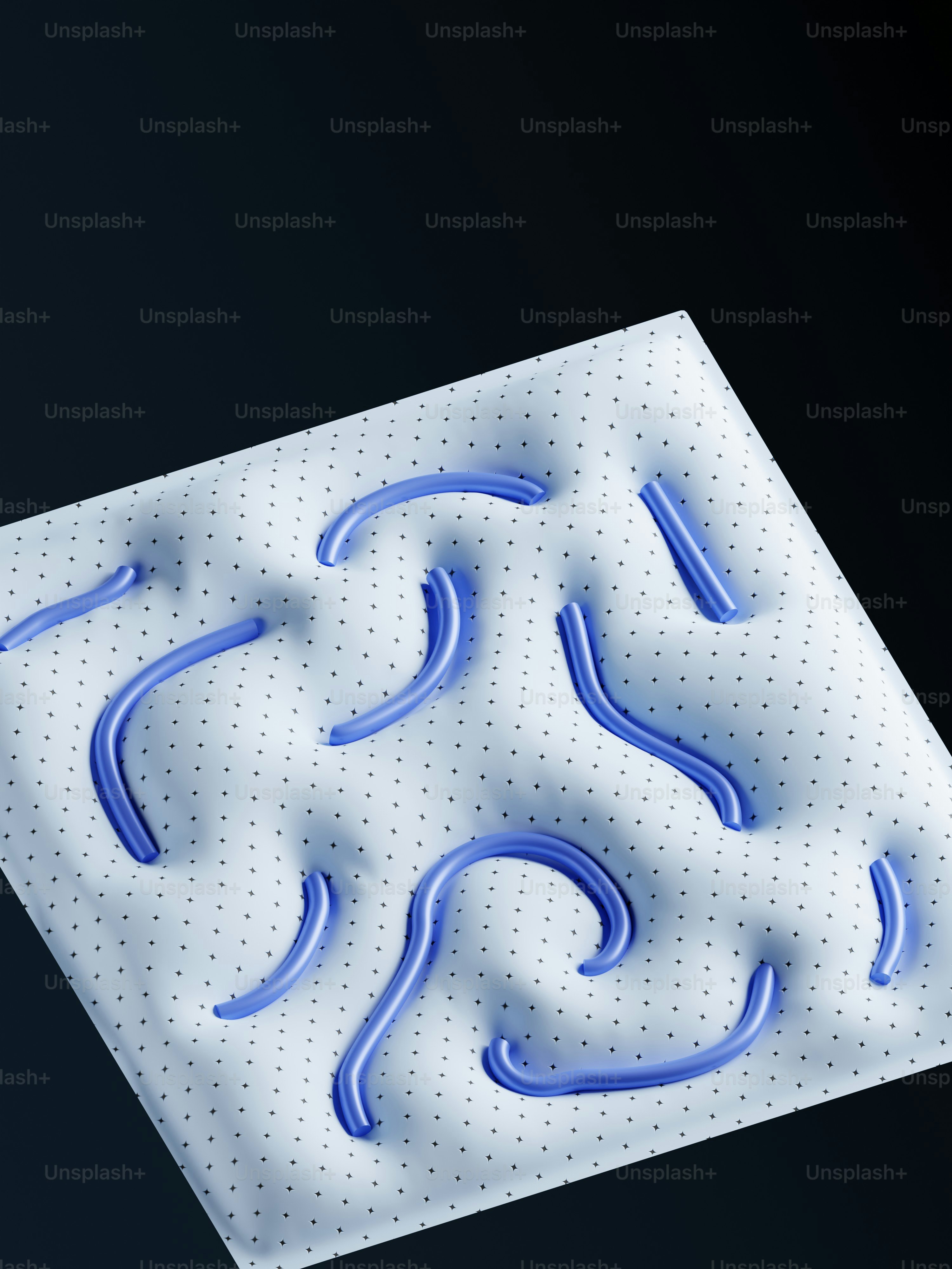 Une image 3D d’un objet de forme carrée