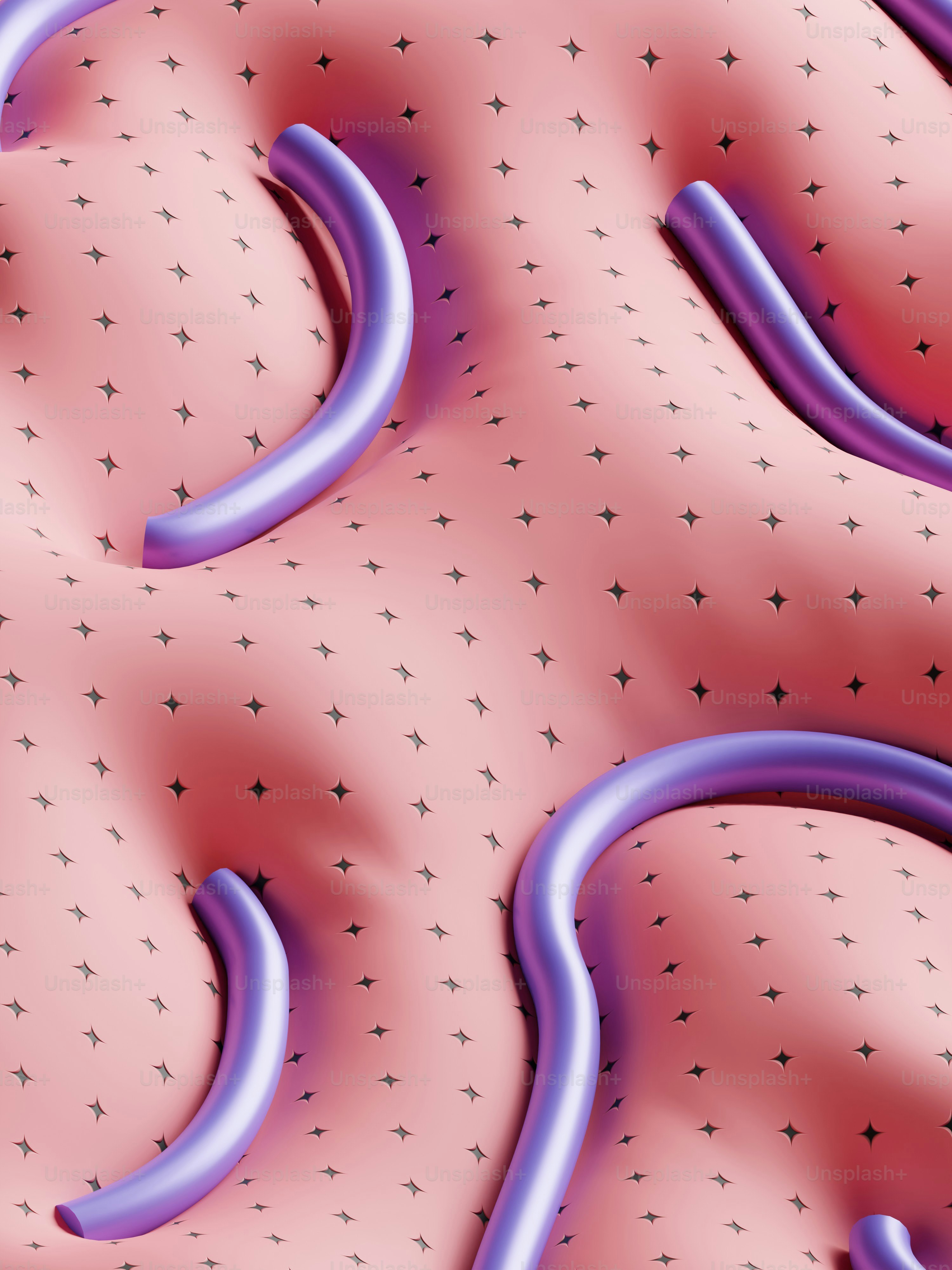 uno sfondo rosa e viola con stelle e linee