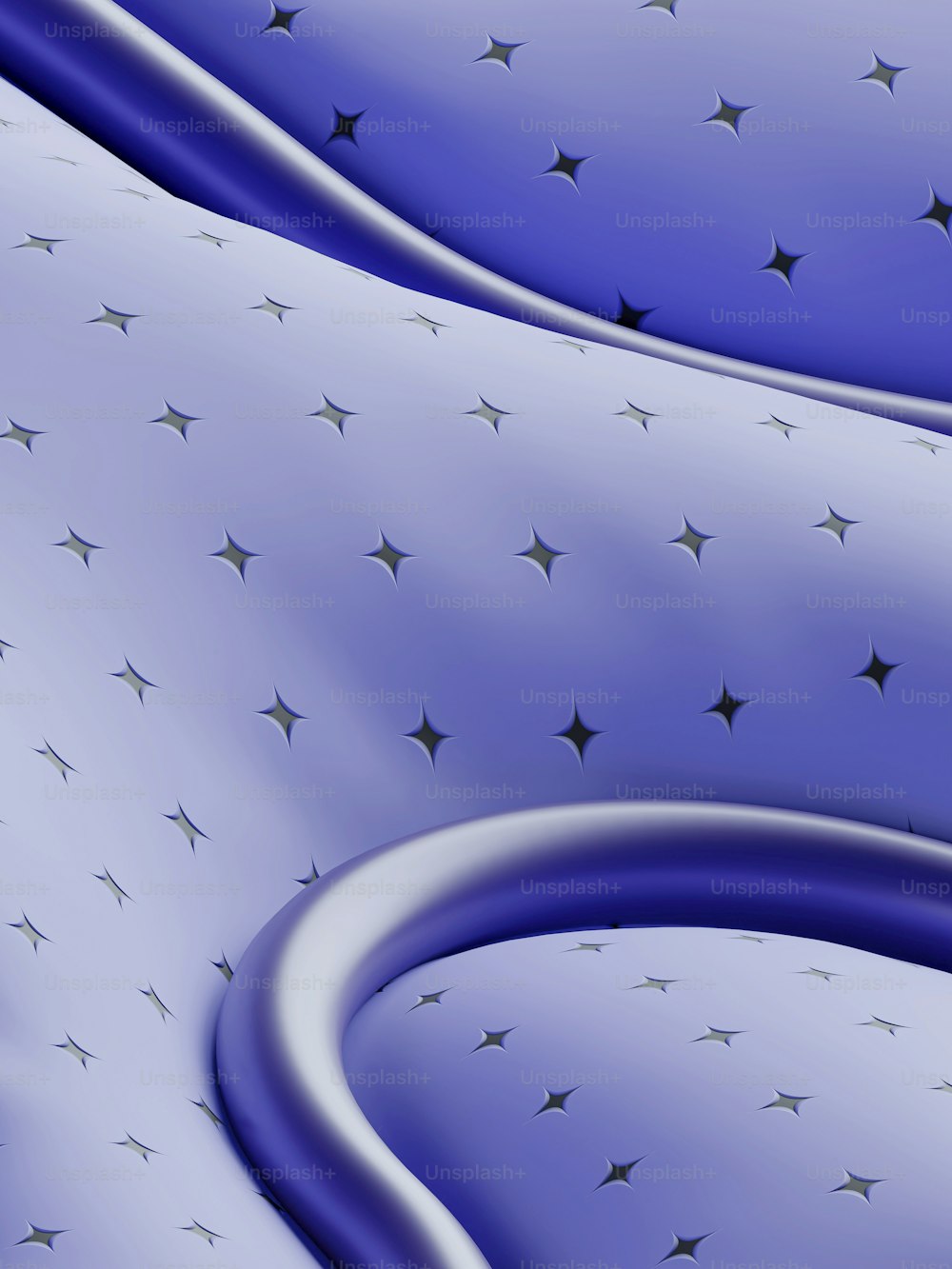 a blue background with silver stars on it
