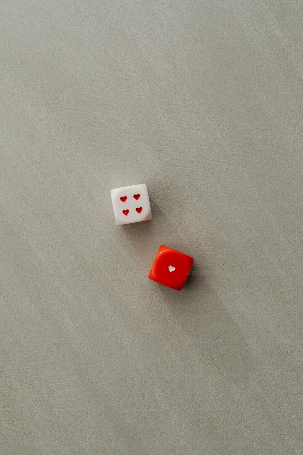 a couple of dices sitting on top of a table