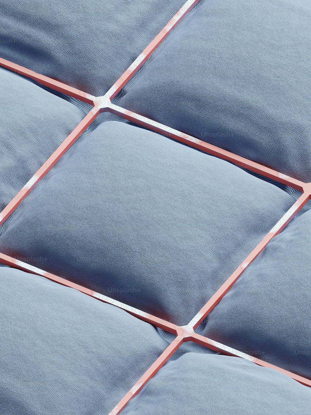 um close up de um padrão de azulejo azul e branco