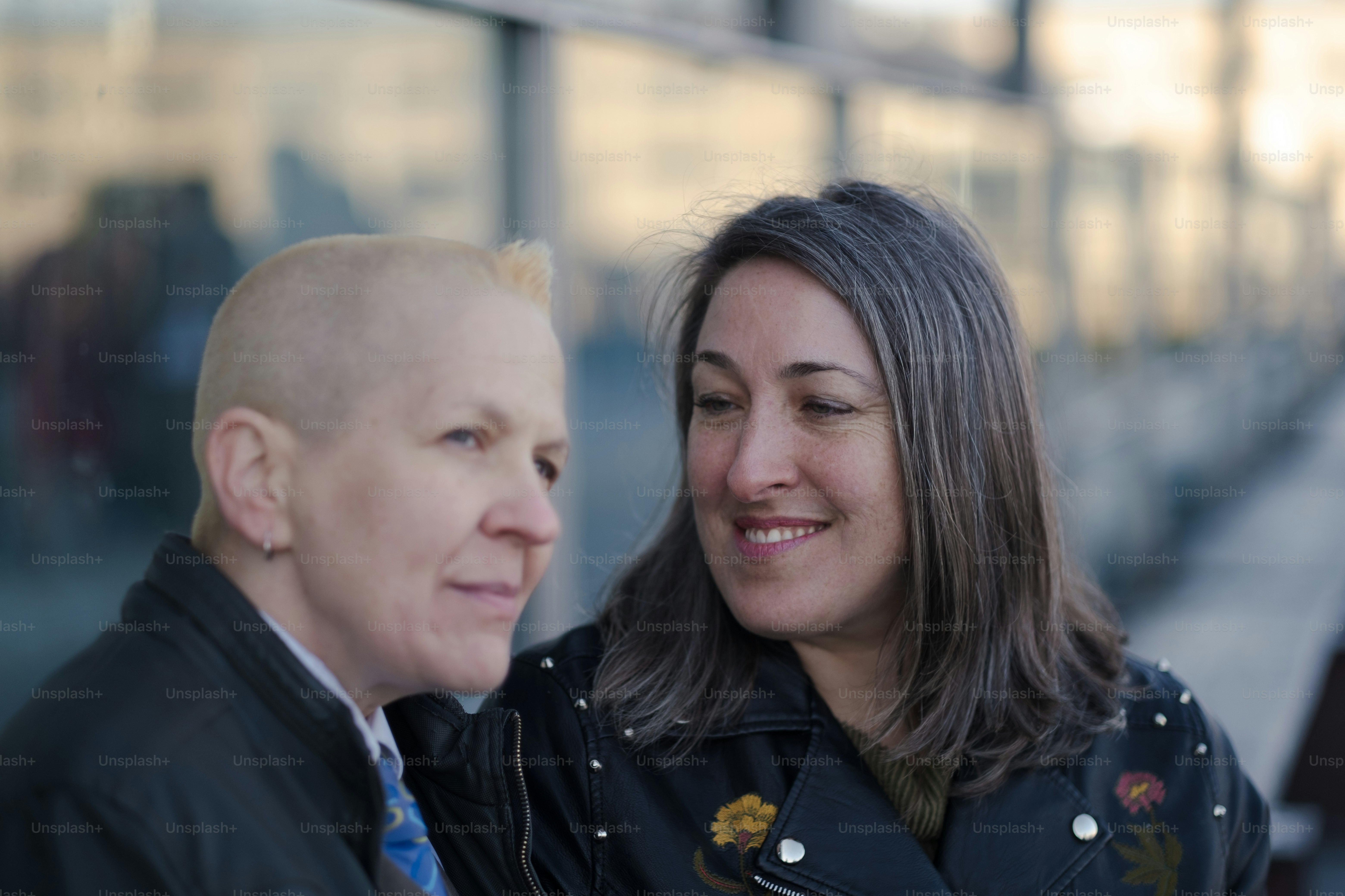 a man and a woman standing next to each other
