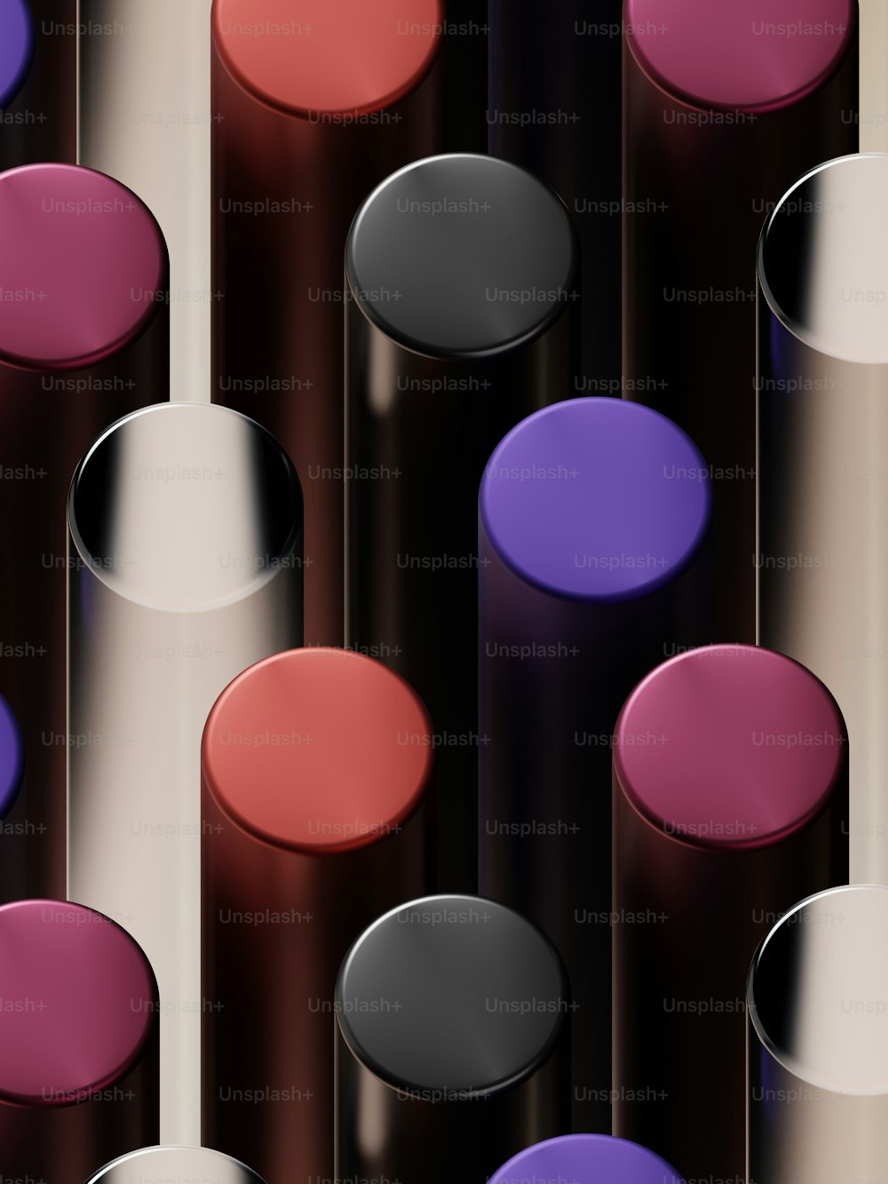 a group of lipsticks sitting next to each other