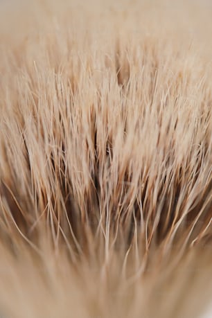 Una vista de cerca de un cepillo para el cabello