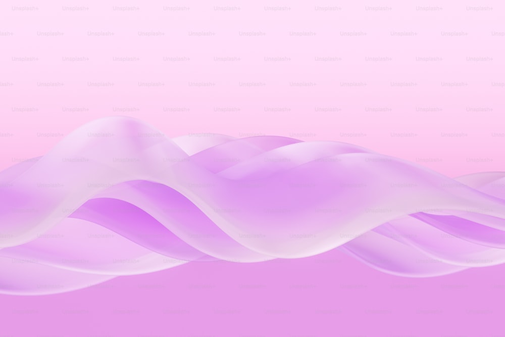 a pink background with white wavy lines