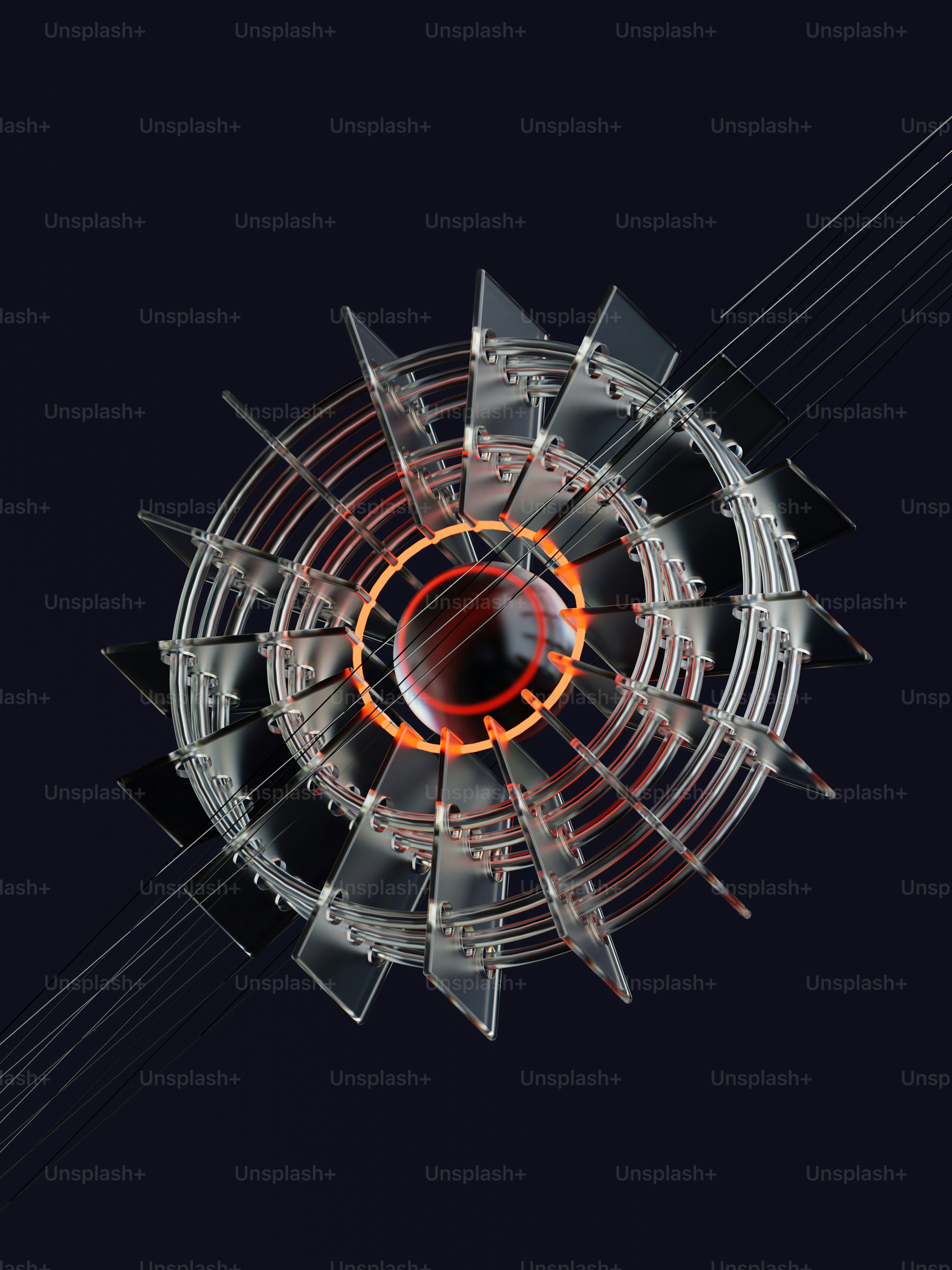 abstract glass object.