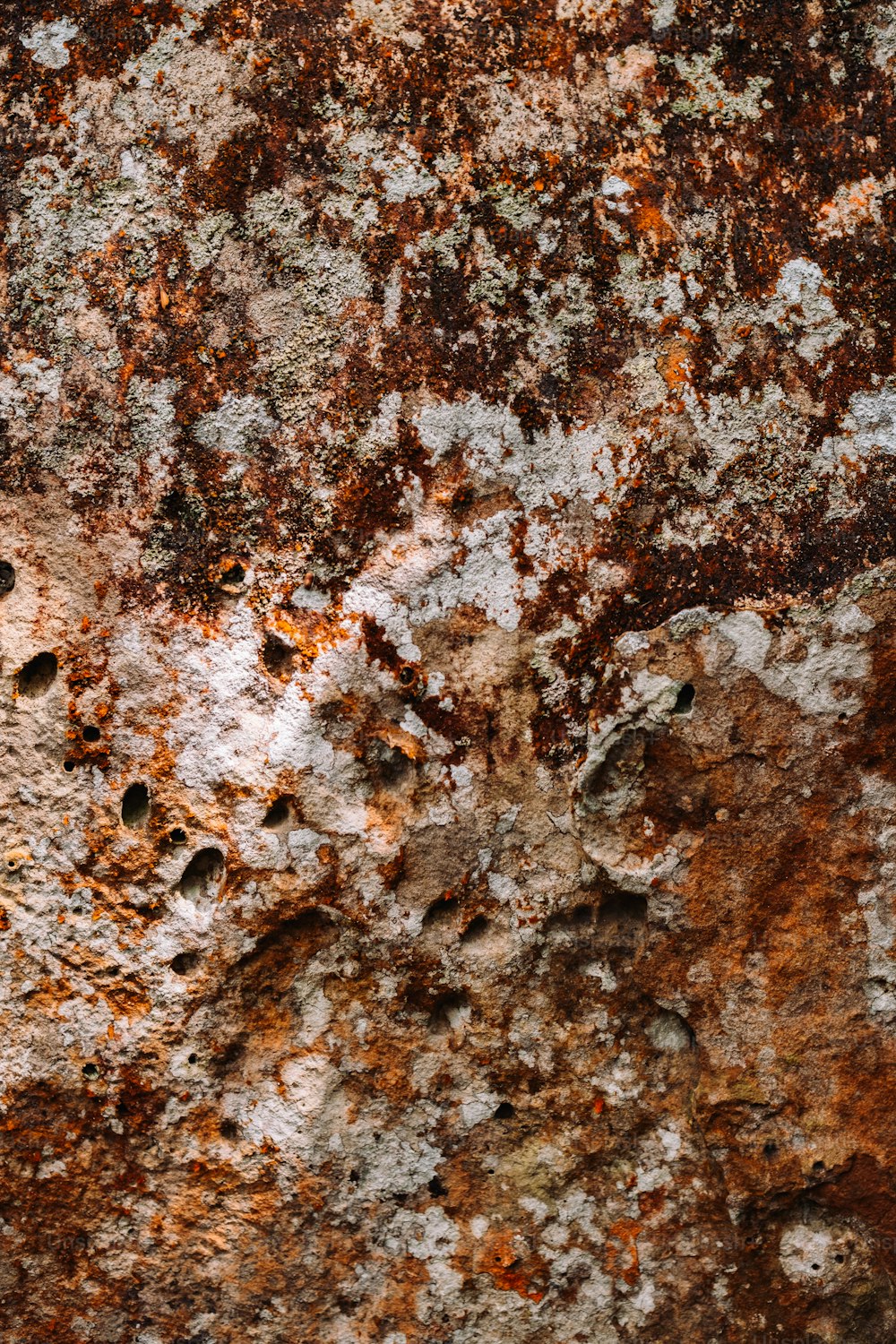 a close up of a rock with some dirt on it