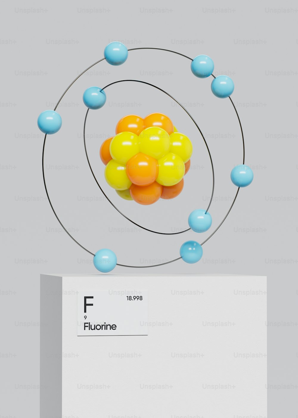 an image of a model of the structure of a substance