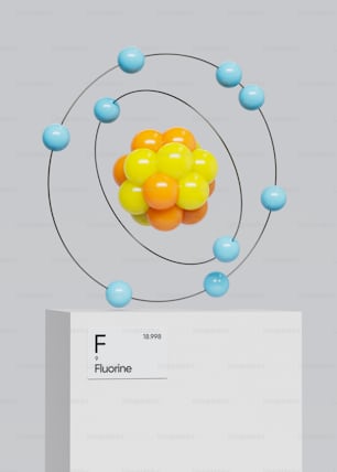an image of a model of the structure of a substance