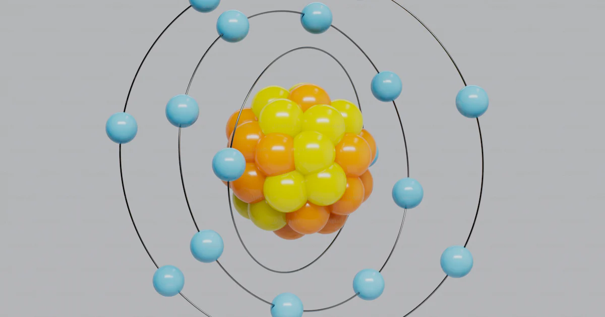 Atomic Cell An image of a model of the structure of a cell photo – Atom Image on ...