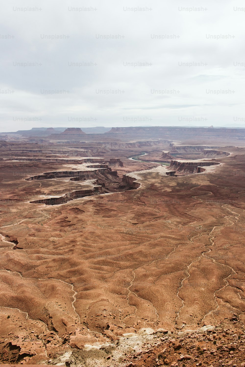 a view of the desert from a high point of view