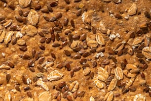 a close up of a mixture of nuts