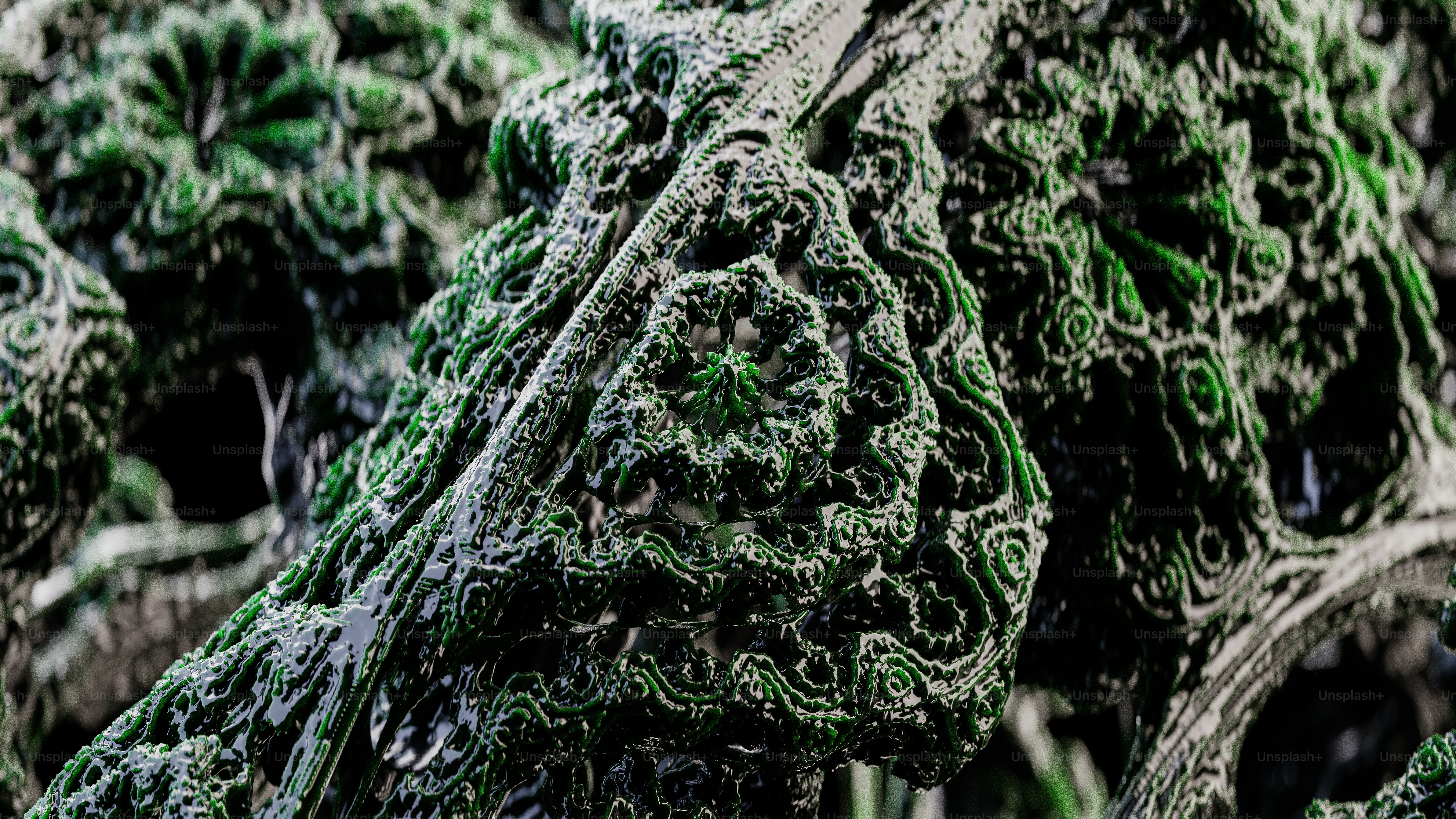 a close up of a bunch of green plants
