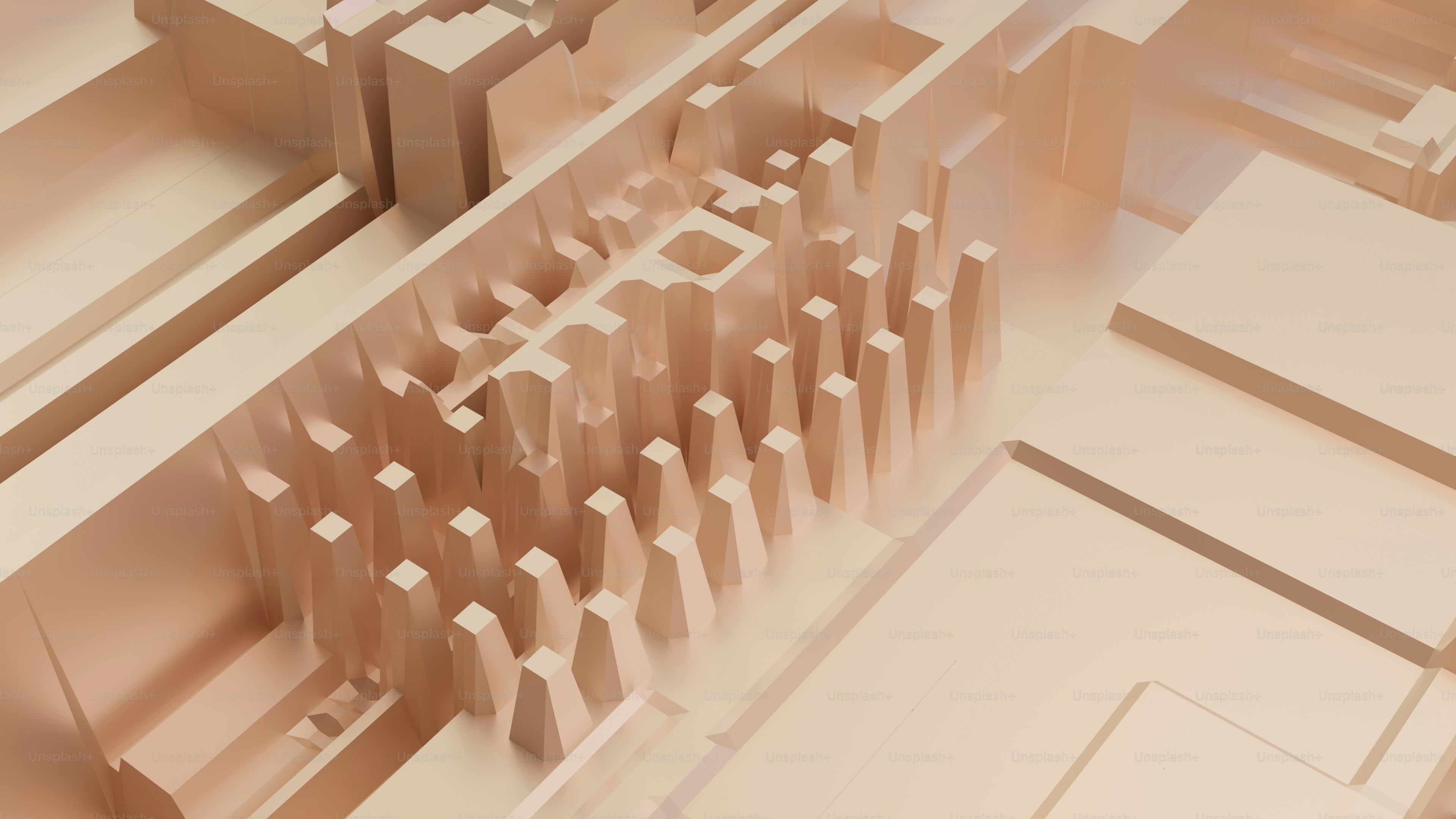 a computer generated image of a cityscape