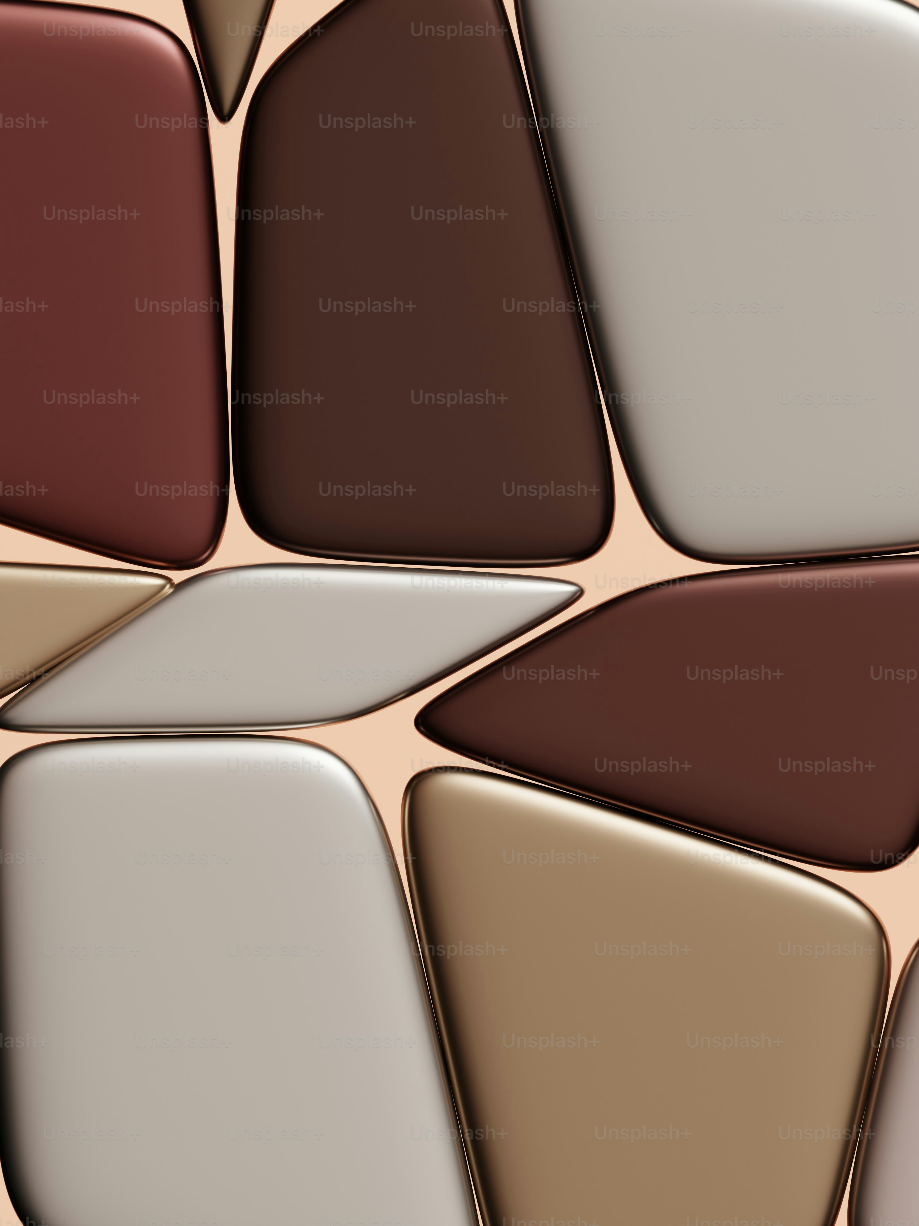 un groupe de différentes nuances de brun et de beige