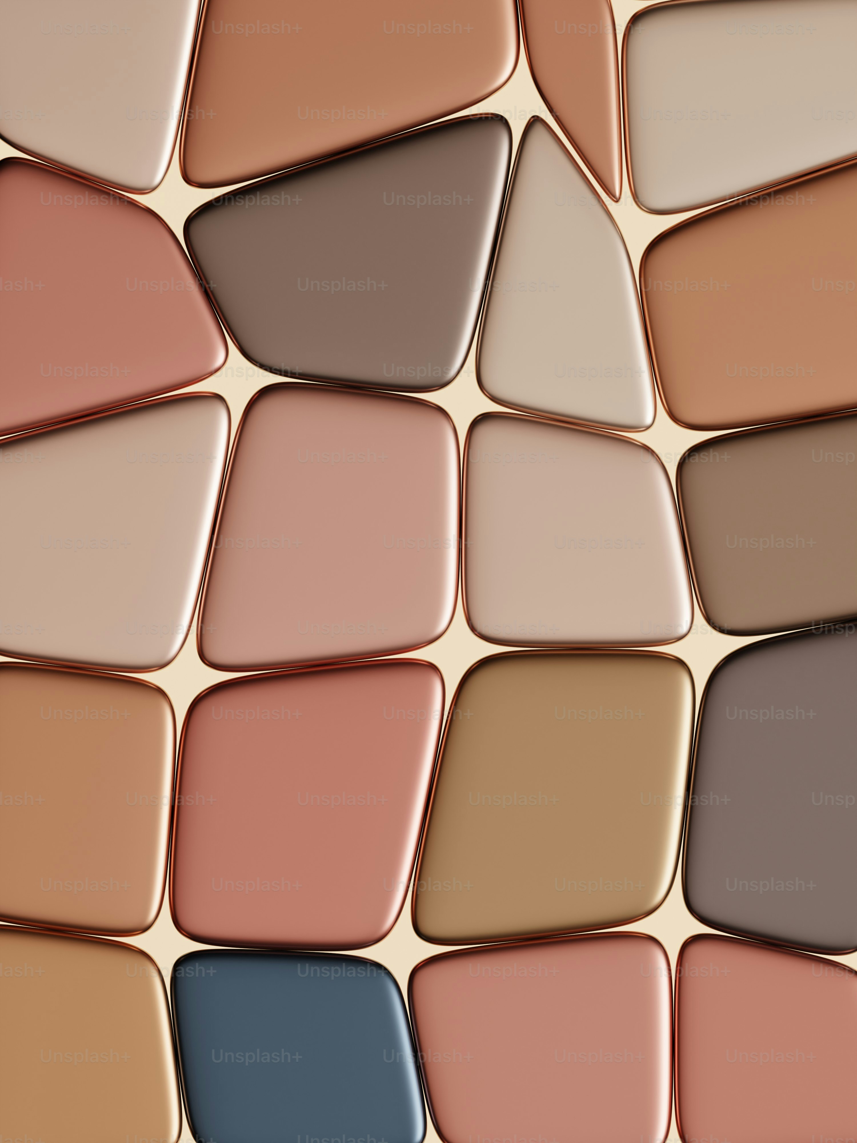 a group of different shades of paint on a wall