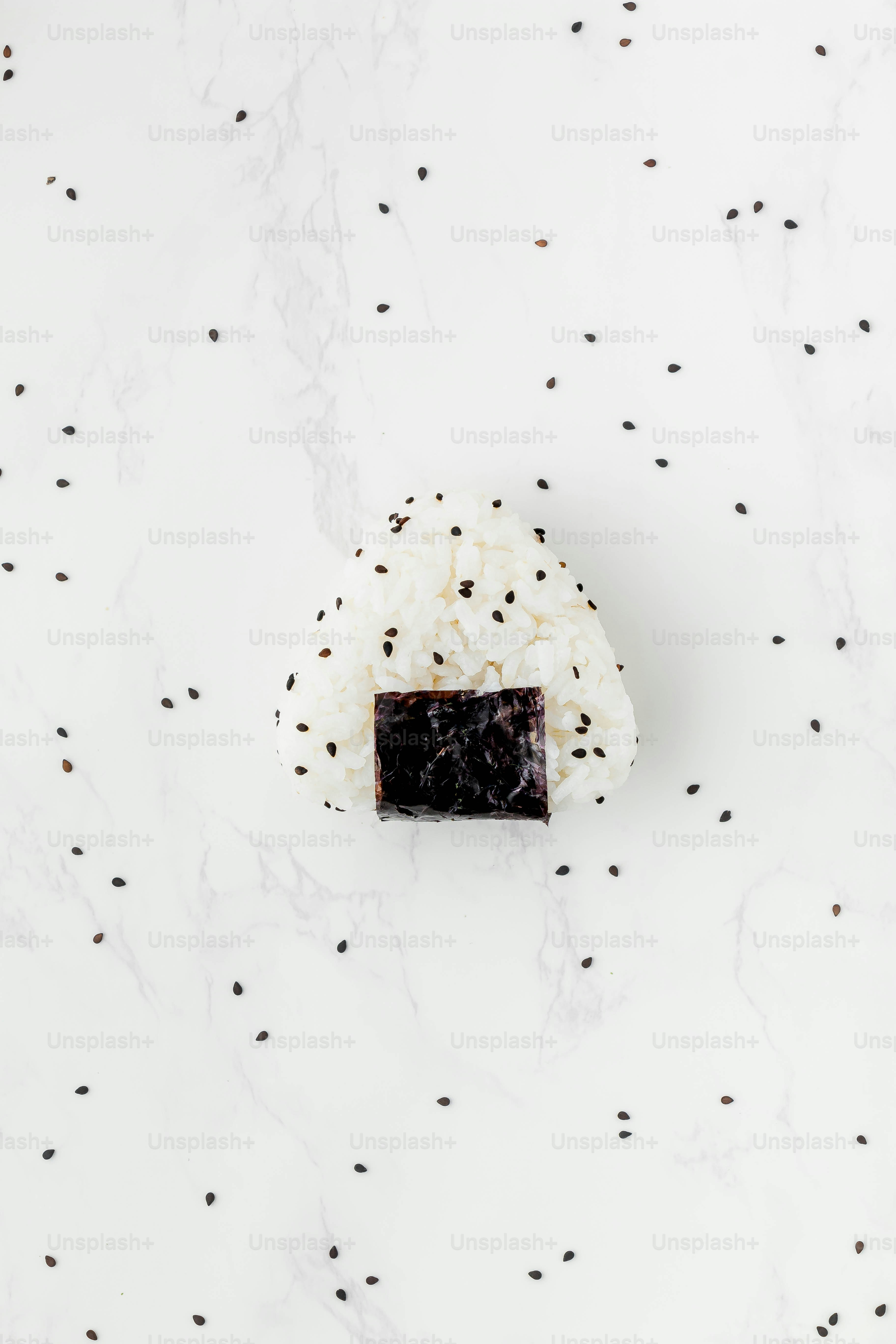 a piece of food sitting on top of a white table