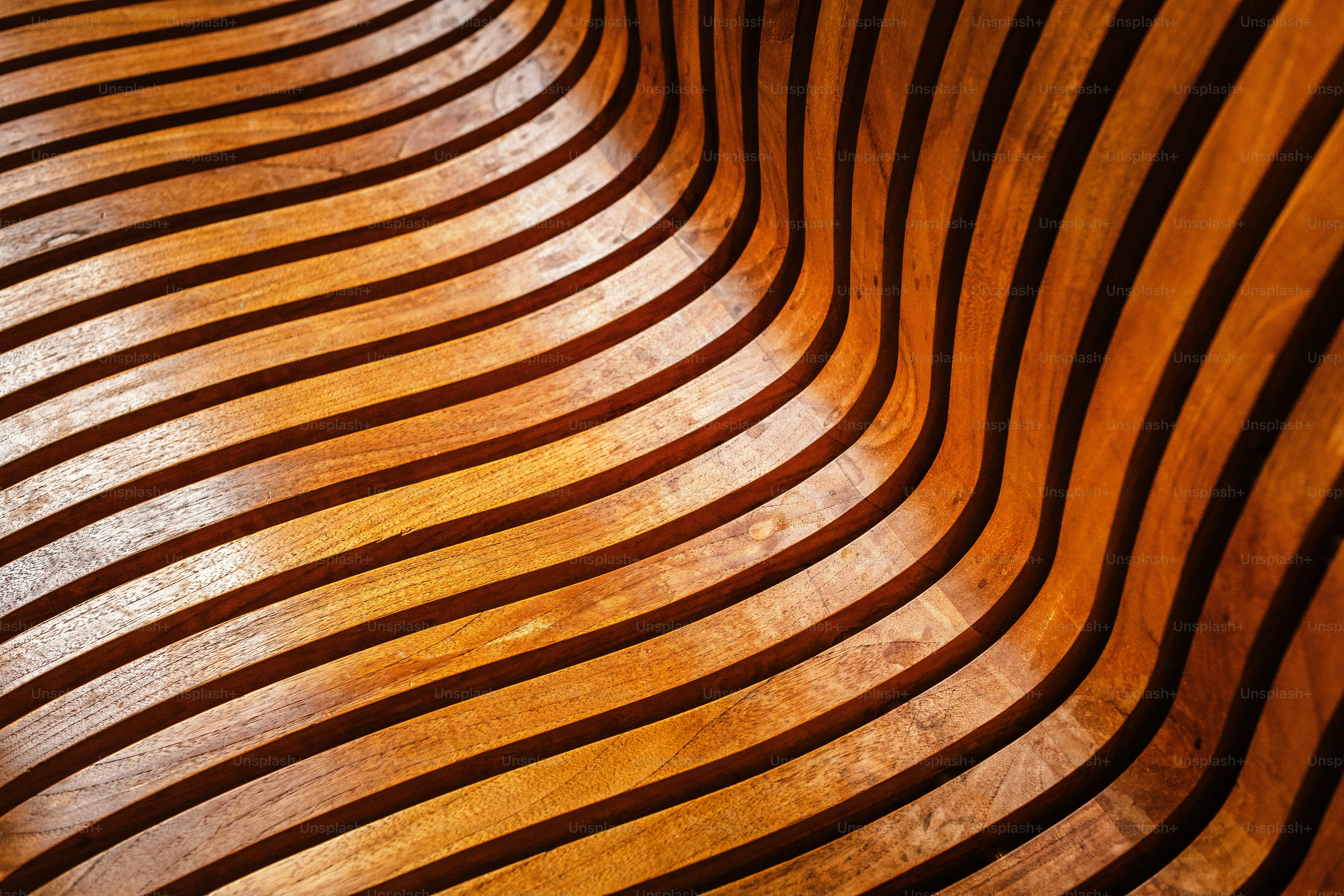 a close up view of a wooden bench