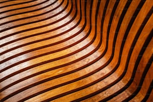 a close up view of a wooden bench