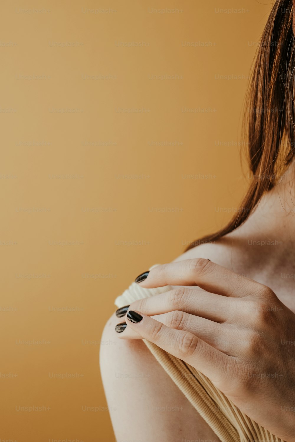 a woman with a ring on her finger