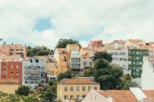 a view of a city with lots of tall buildings