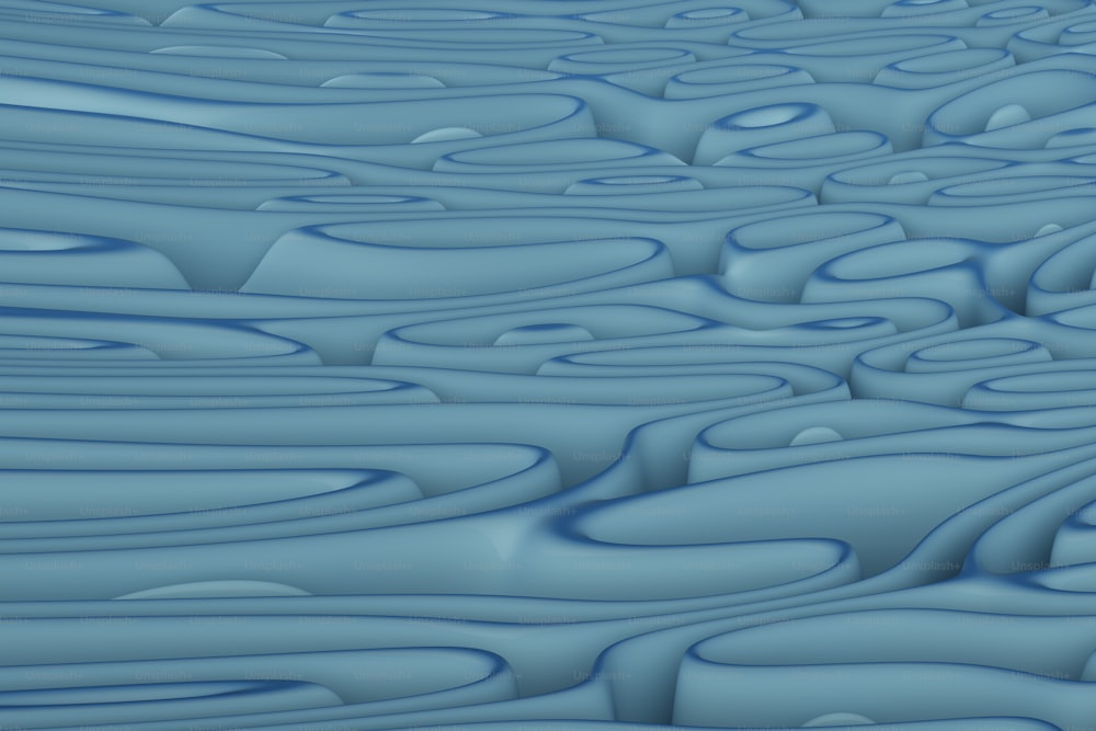 a computer generated image of wavy blue water