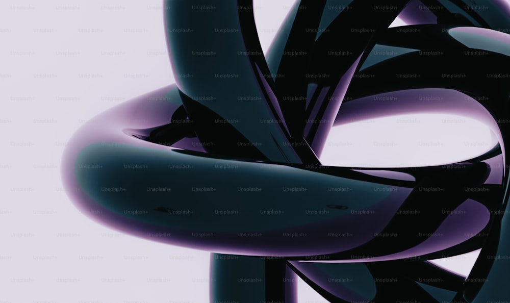 Eine abstrakte Fotografie eines violett-schwarzen Objekts