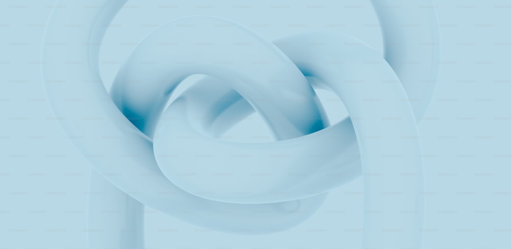 파란색 배경에 흰색 개체의 추상 사진