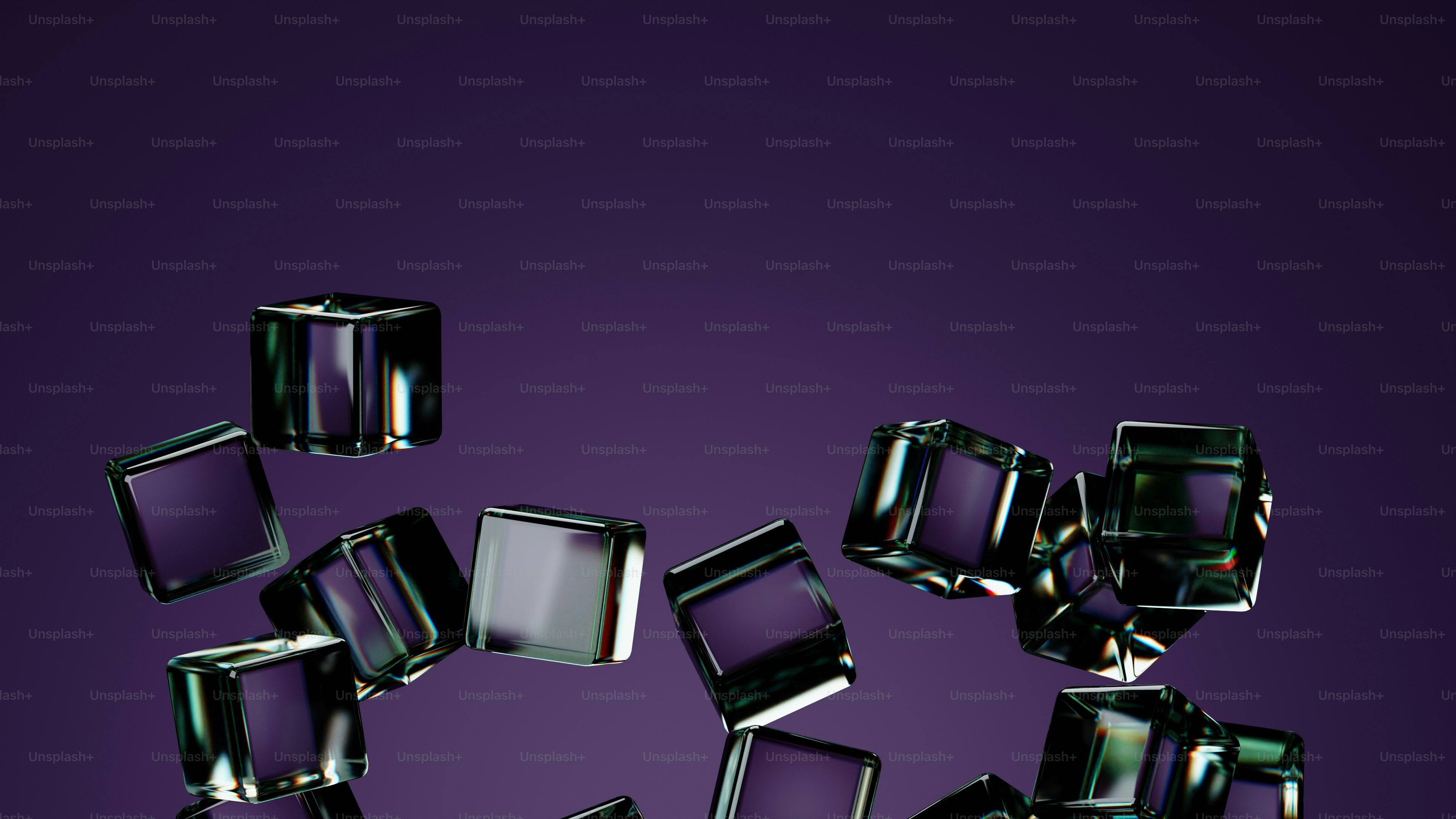 A bunch of cubes floating in the air photo – Abstract Image on Unsplash