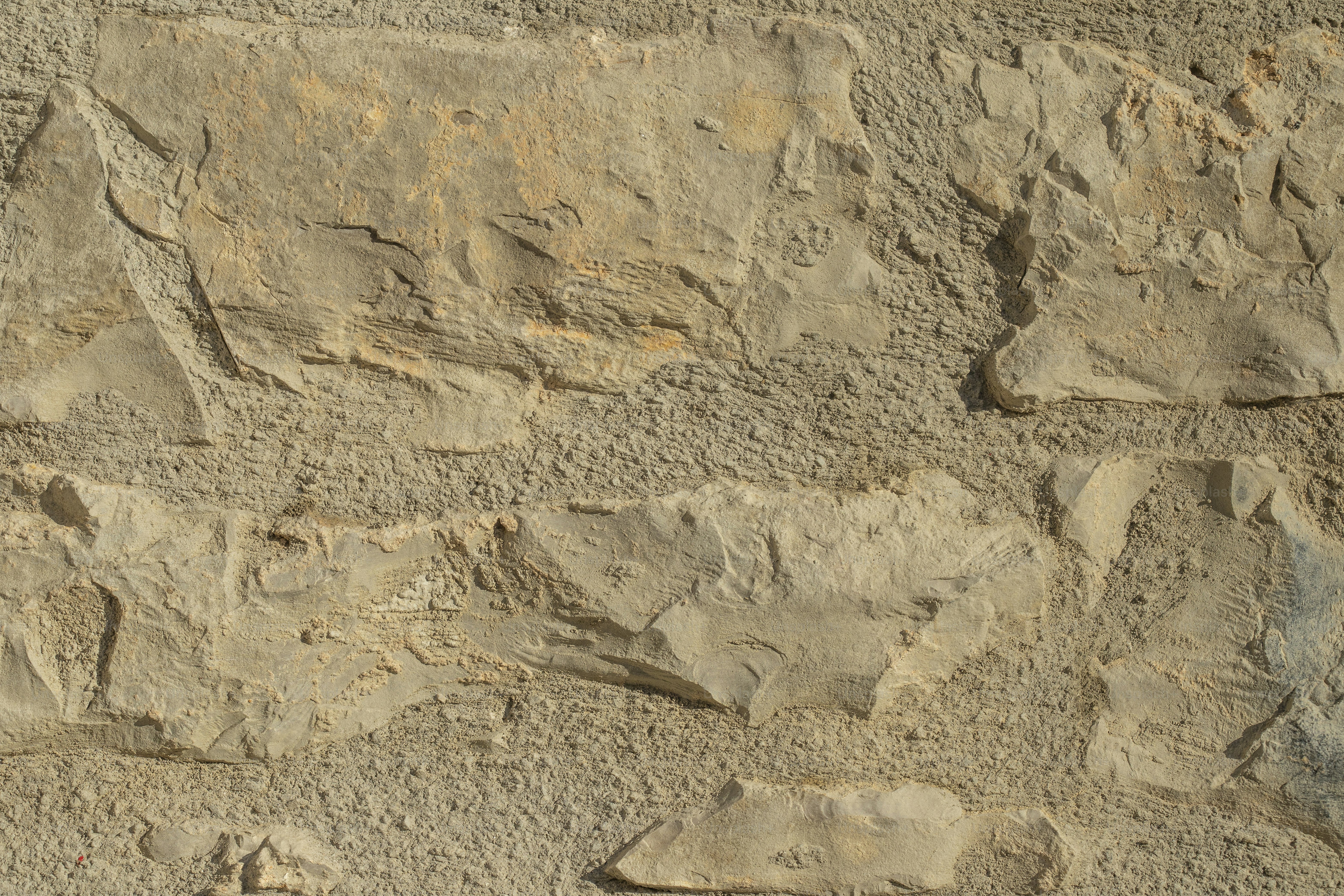 Nahaufnahme einer Wand aus Felsen