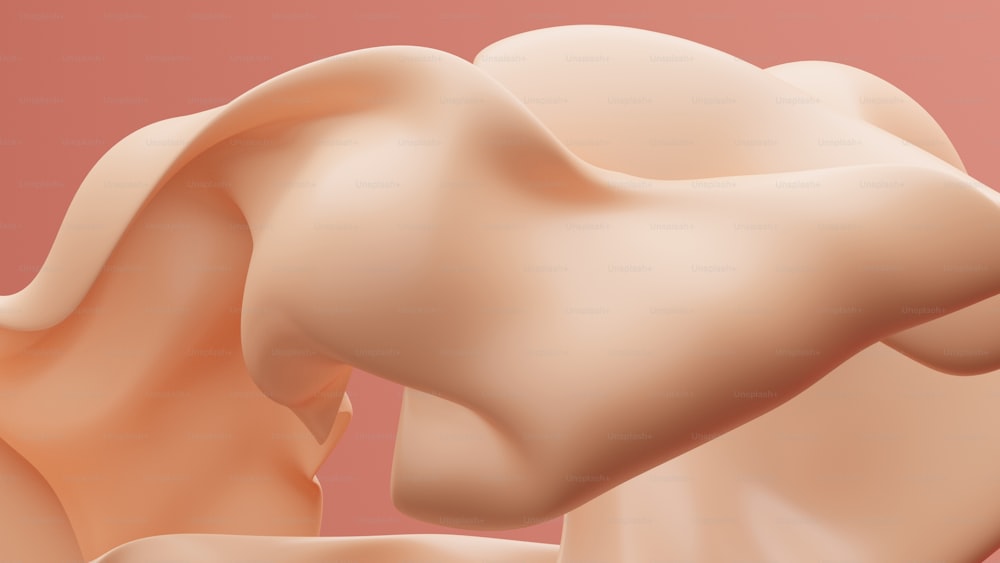 a close up of a woman's breast with a pink background