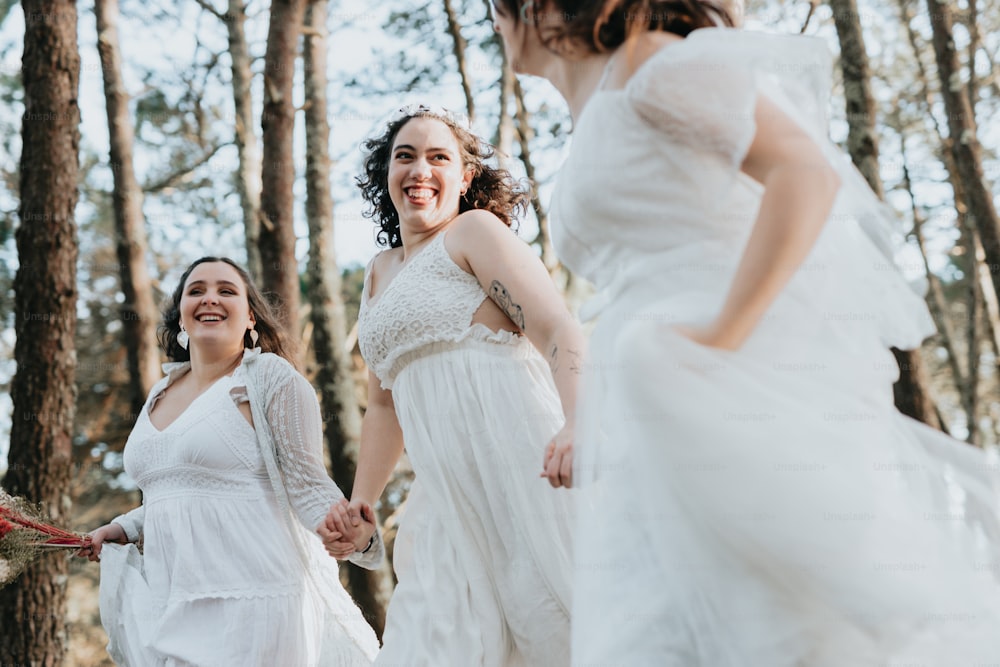 a couple of women standing next to each other