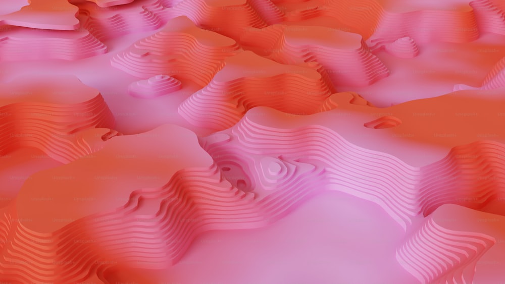 une image générée par ordinateur d’une chaîne de montagnes