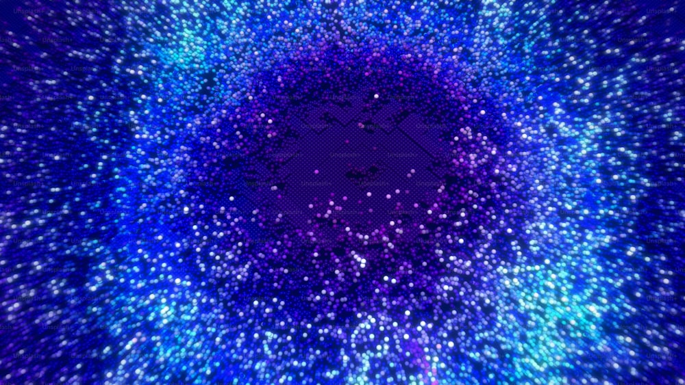 ein blauer und violetter Hintergrund mit Sternen