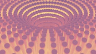 Una imagen abstracta de una espiral de círculos