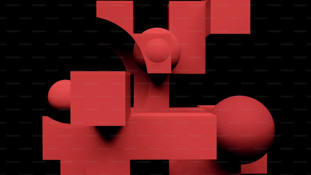 un fondo abstracto negro y rojo con un fondo negro