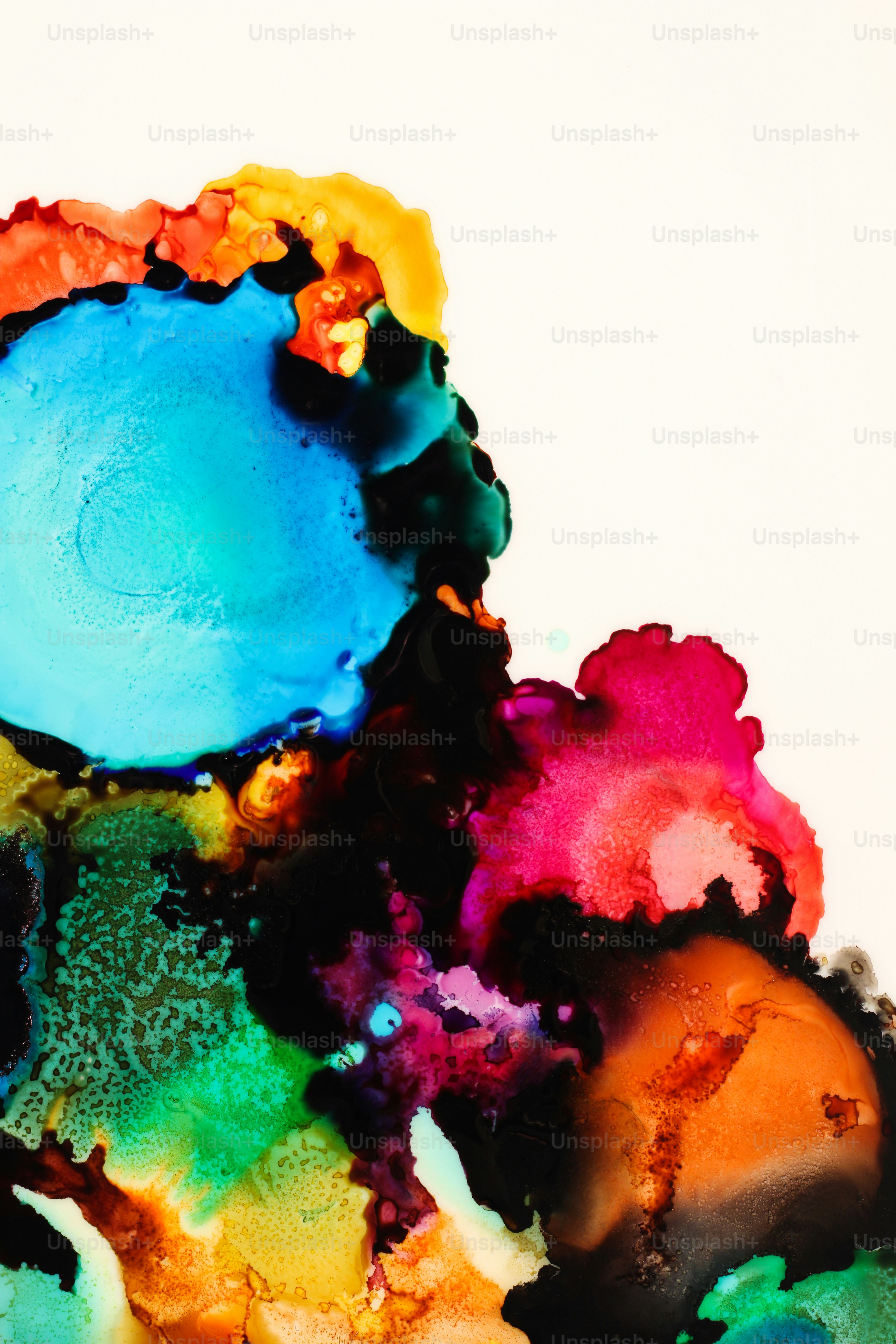 A close up of a colorful object on a white surface photo – Bold colours ...