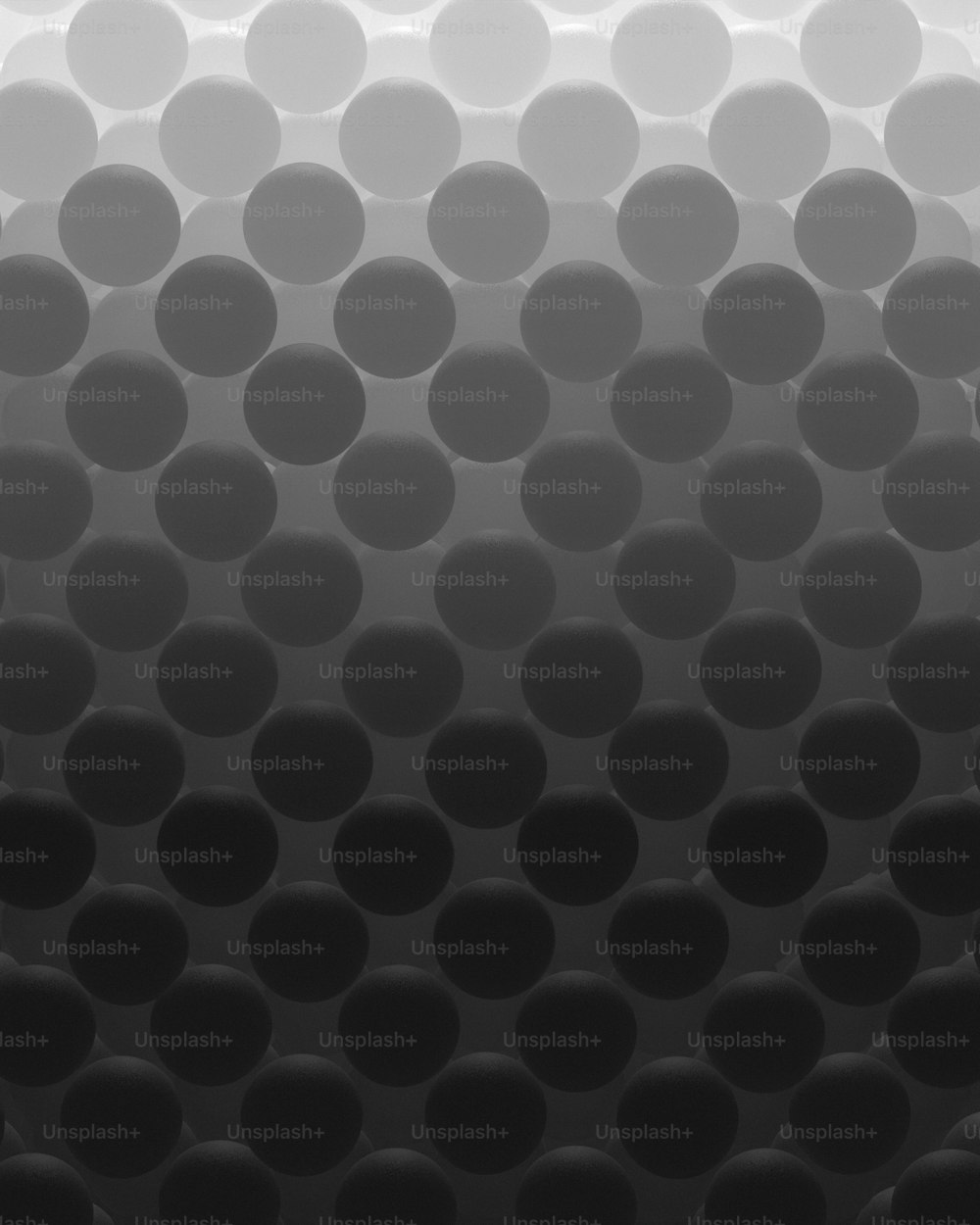 a black and white photo of circles on a wall