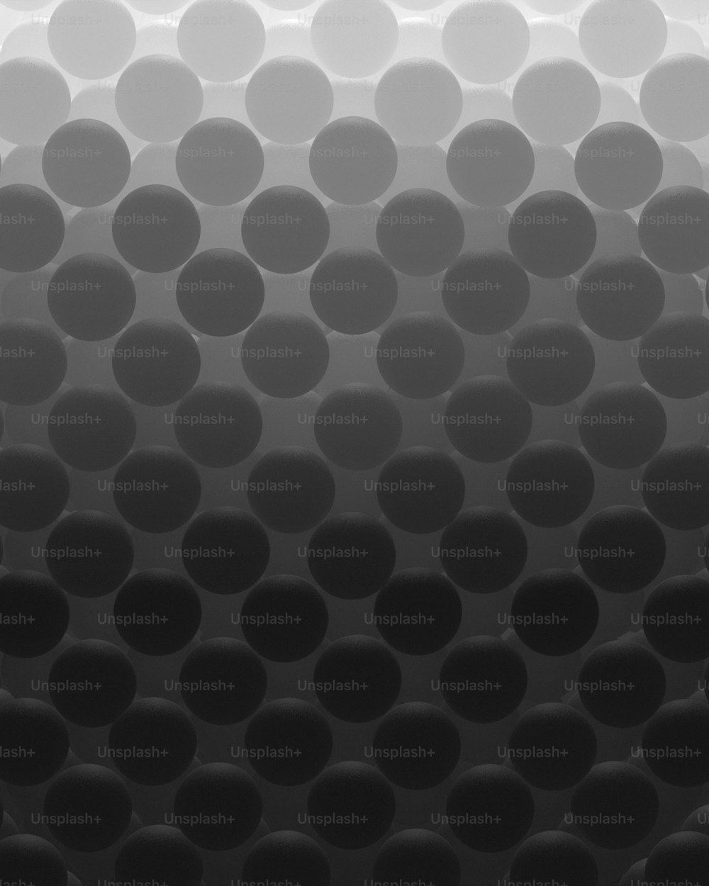 Una foto in bianco e nero di cerchi su un muro