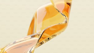 a glass sculpture of a bird on a table