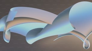 un'immagine generata al computer di un oggetto curvo