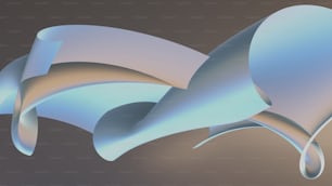 a computer generated image of a curved object