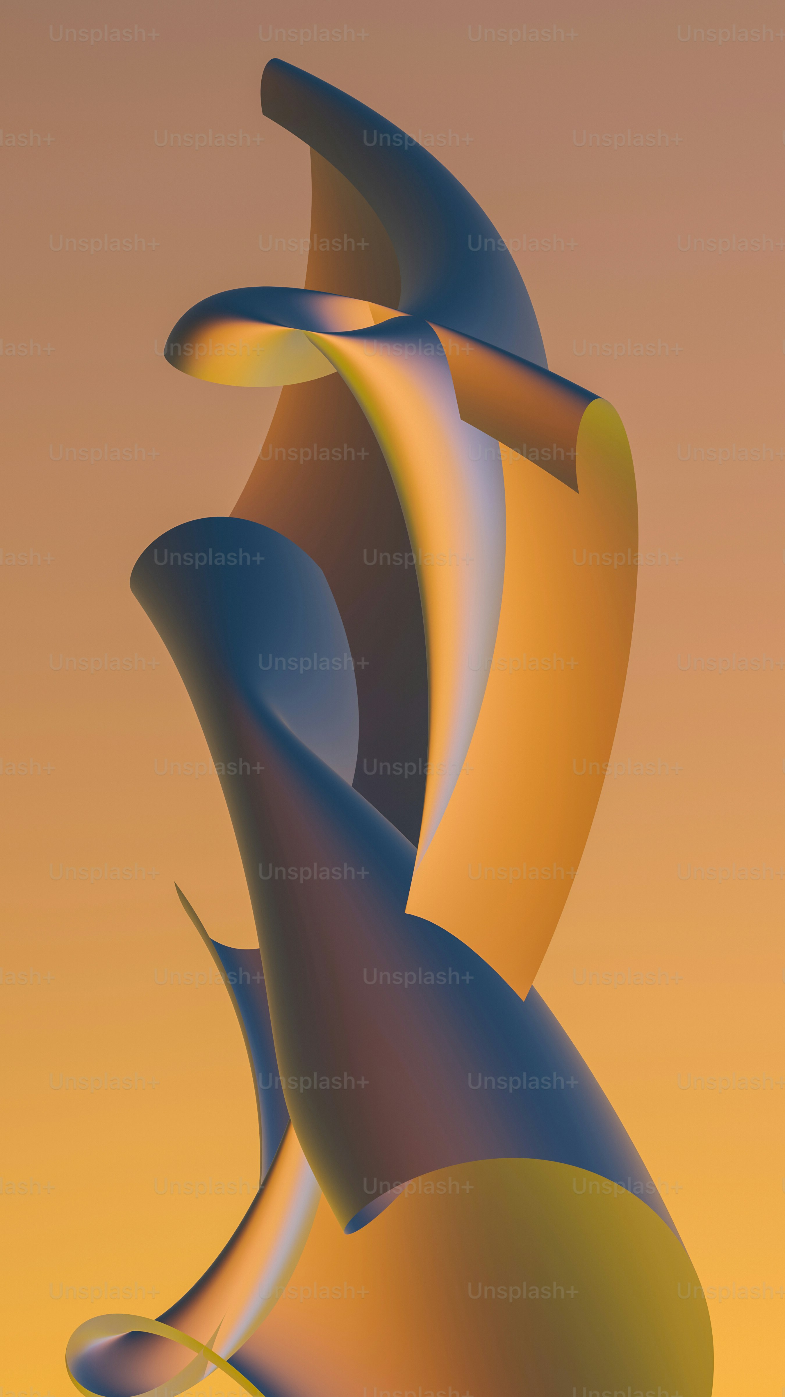 A computer generated image of a curved object photo – Gradient ...