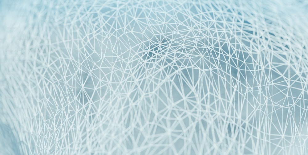 ein verschwommenes Bild von Linien und Linien auf blauem Hintergrund
