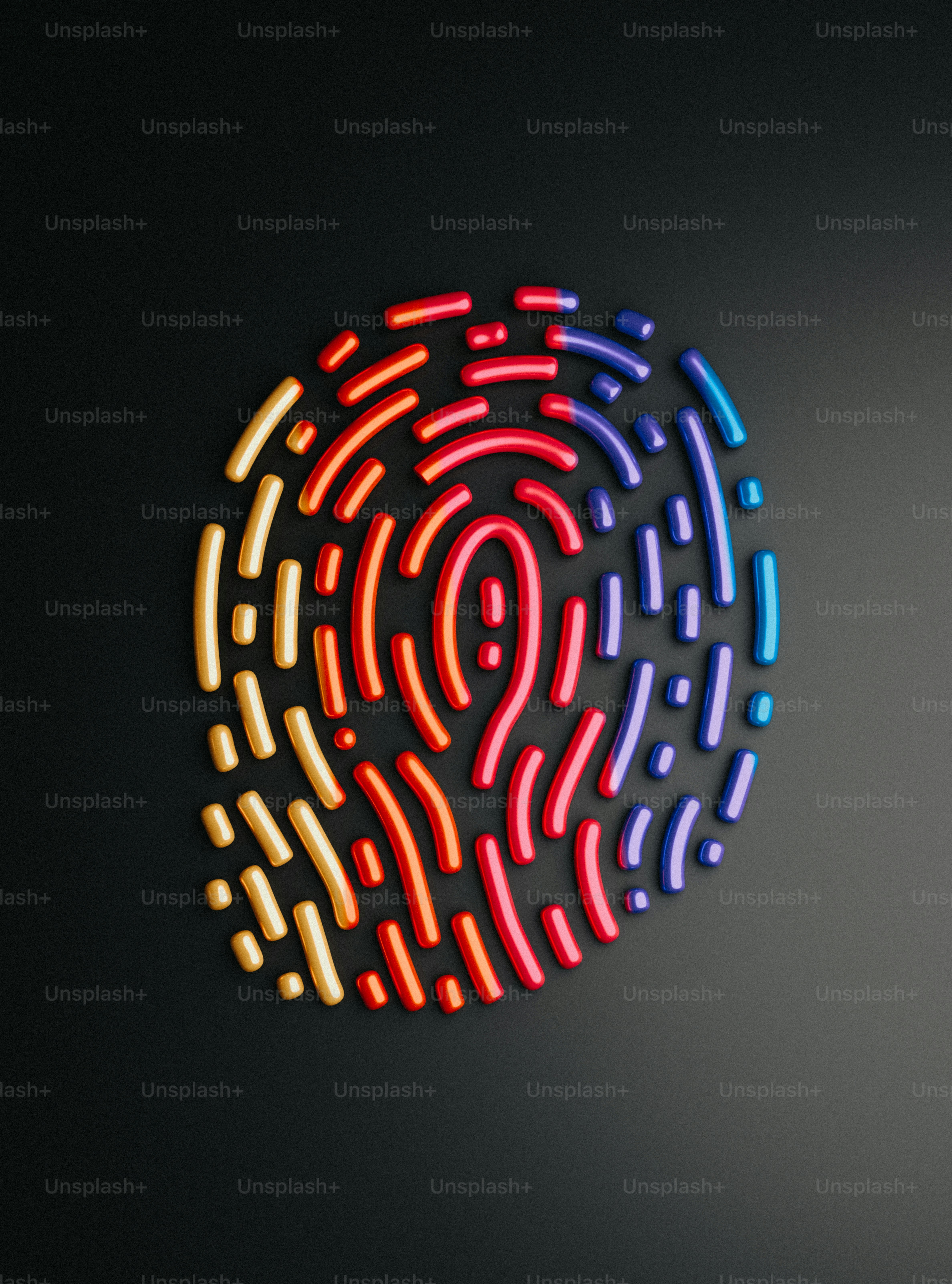 ein kreisförmiges Objekt mit einem Fragezeichen in der Mitte