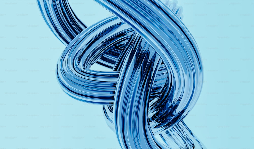 a blue abstract background with lines and curves