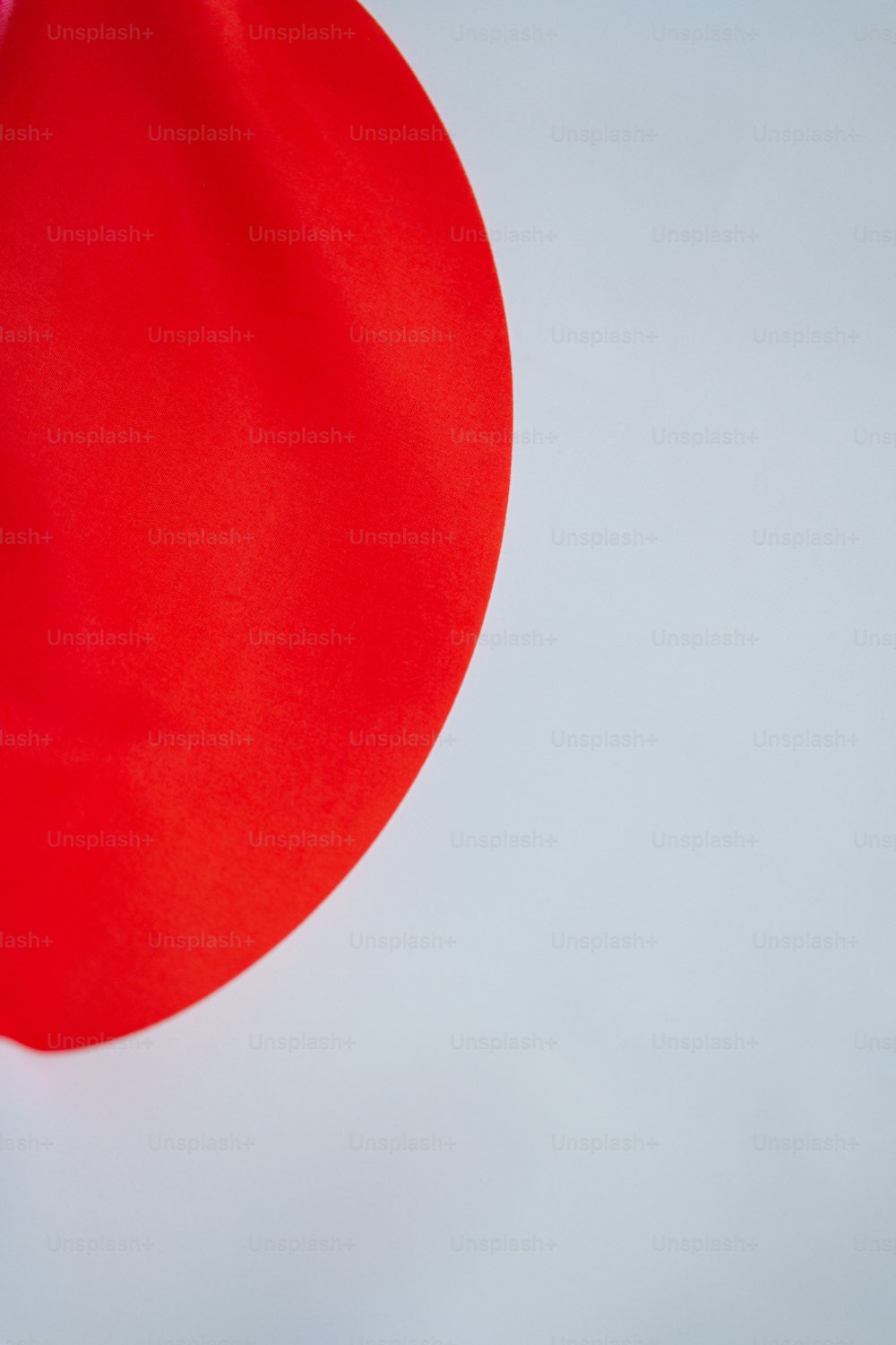 a red circle on a white background