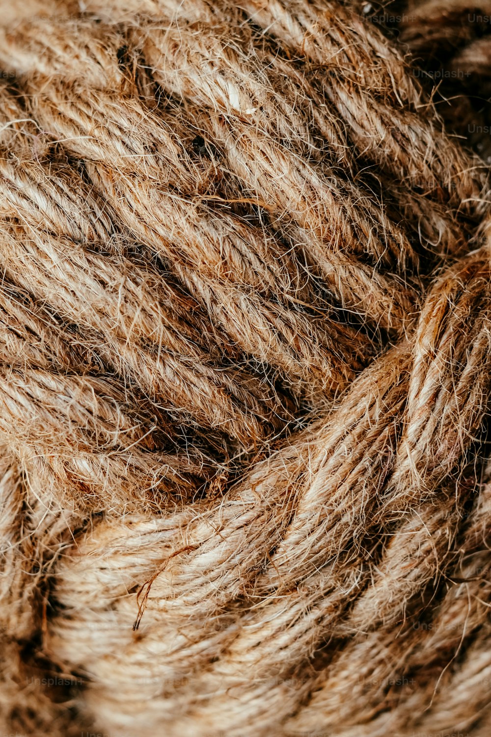 Premium Photo  Skein of brown thread on a white isolated background