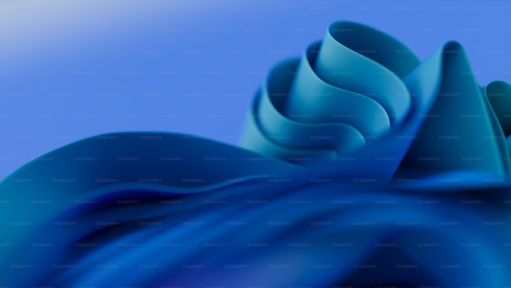 um close up de um fundo azul com linhas onduladas